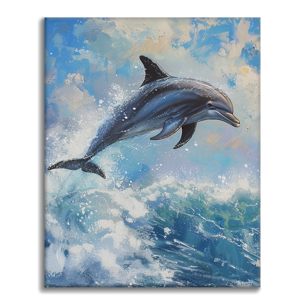 Dernier jour - Dauphins - Peinture par numéros