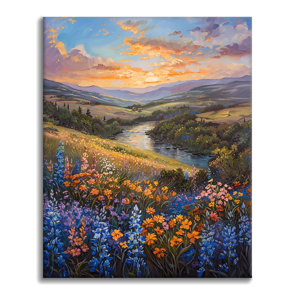 Prairie aux rêves colorés - Peinture par numéros