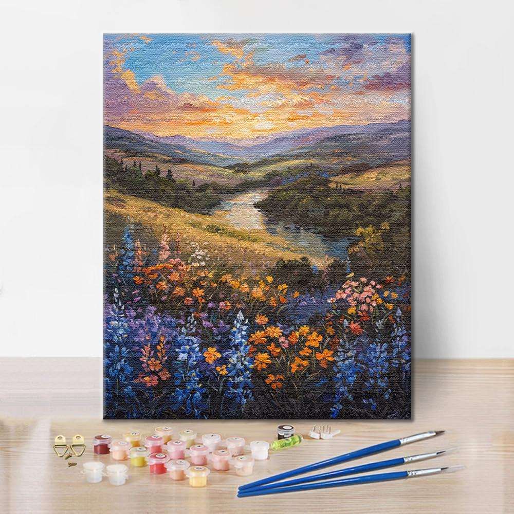 Prairie aux rêves colorés - Peinture par numéros