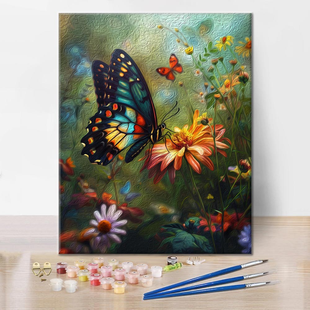 Papillon coloré - Peinture par numéros
