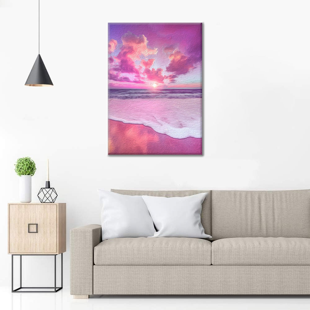 Mer Rose - Peinture par numéros