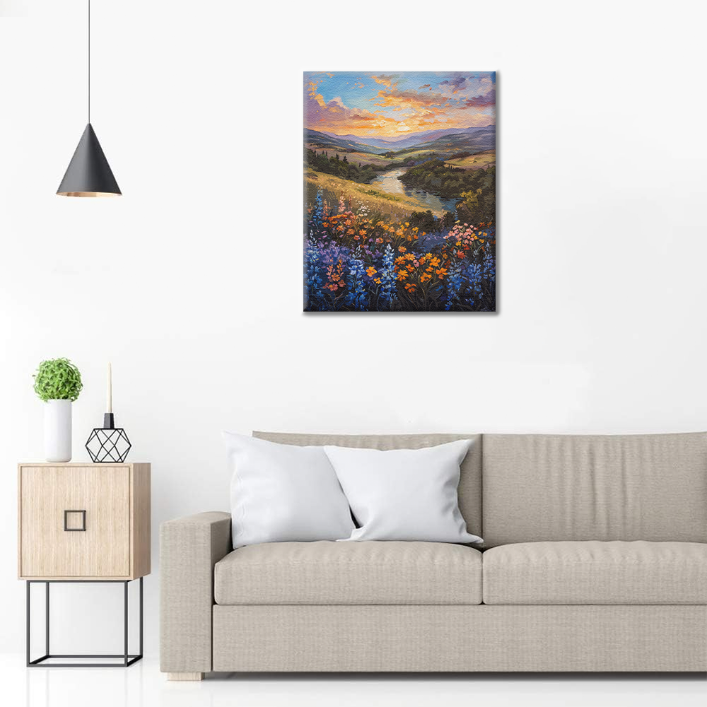 Prairie aux rêves colorés - Peinture par numéros
