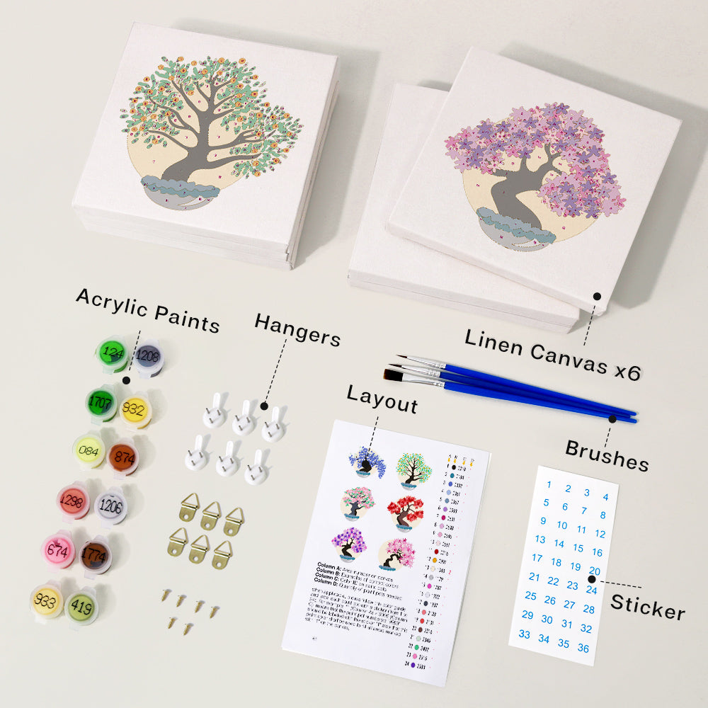Flower Tree (Set of 6)