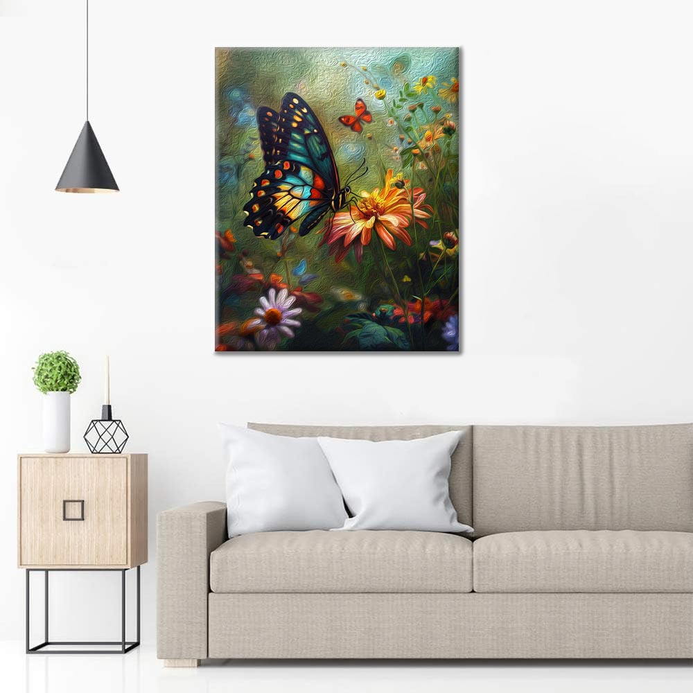 Papillon coloré - Peinture par numéros