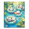 Panda mignon - Peinture par numéros