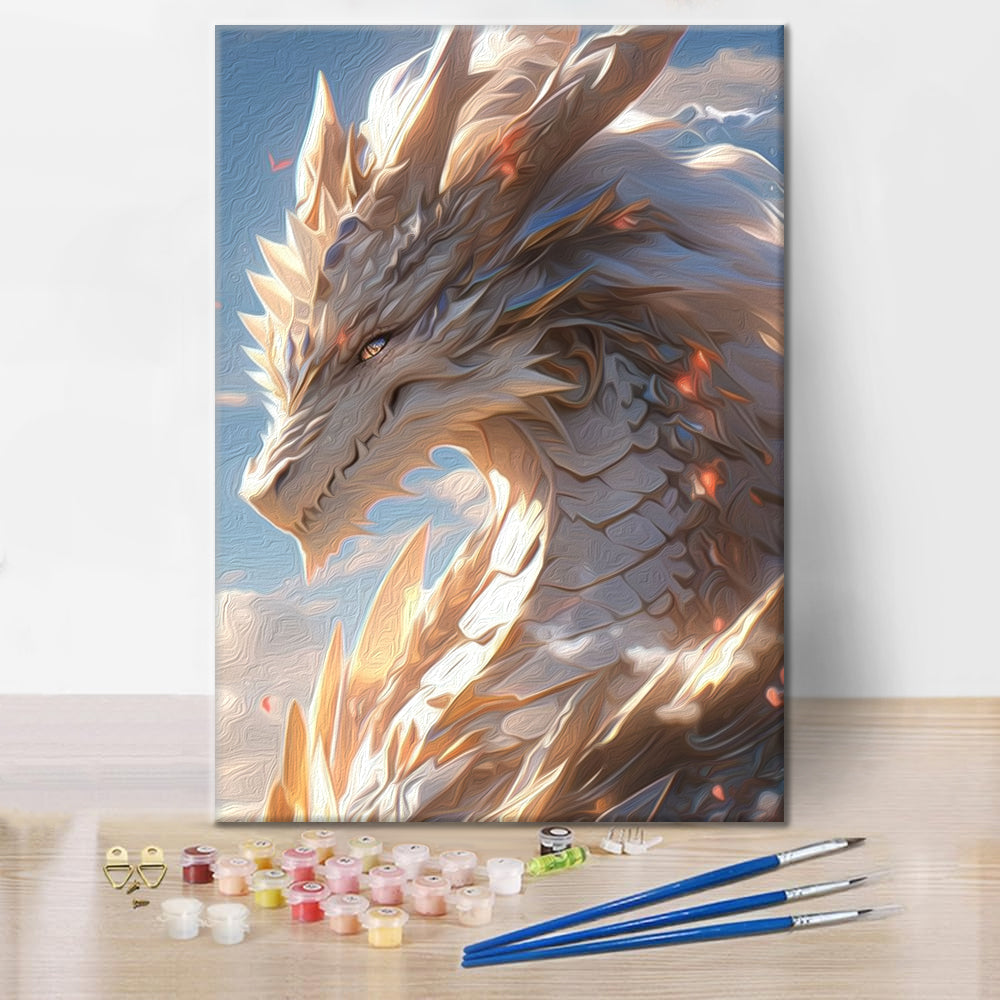 Portrait de dragon - Peinture par numéros