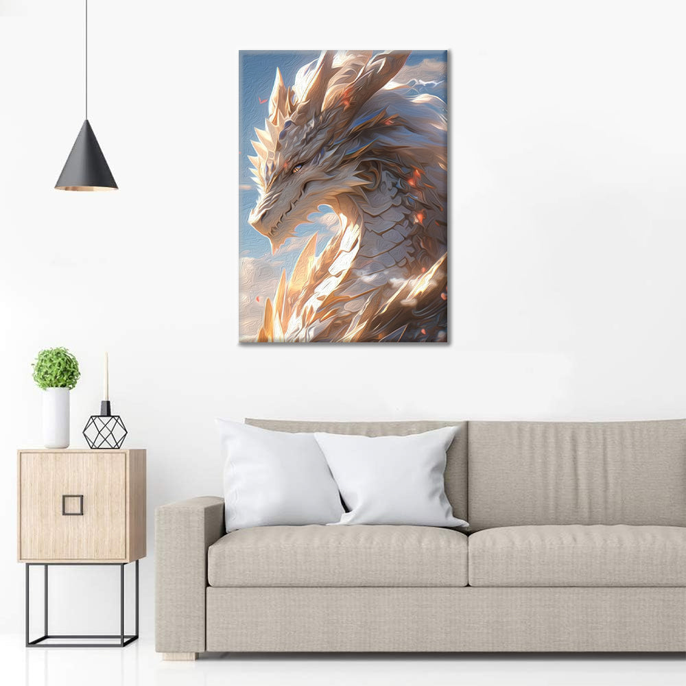 Portrait de dragon - Peinture par numéros