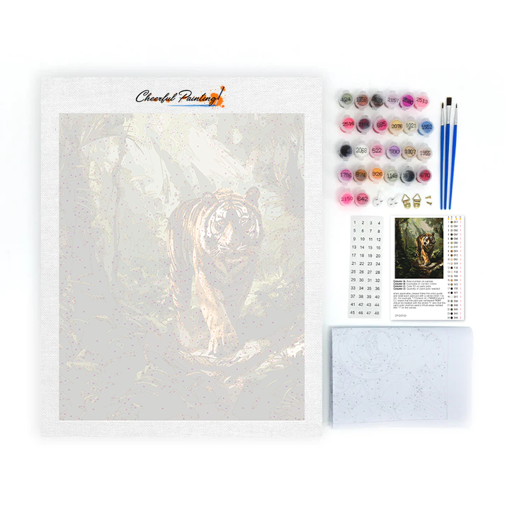 Tigre du Bengale - Peinture par numéros