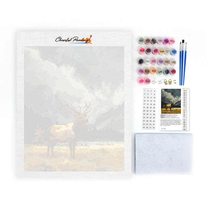 Cerf - Peinture par numéros