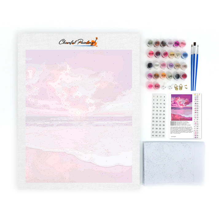 Mer Rose - Peinture par numéros