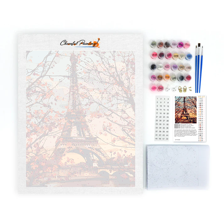 Feuilles d'automne de Paris - Peinture par numéros