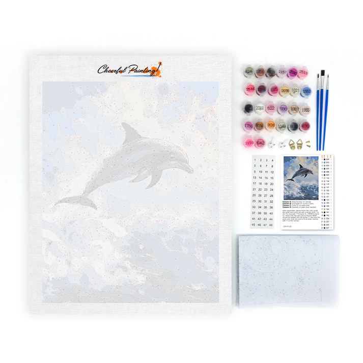 Dernier jour - Dauphins - Peinture par numéros