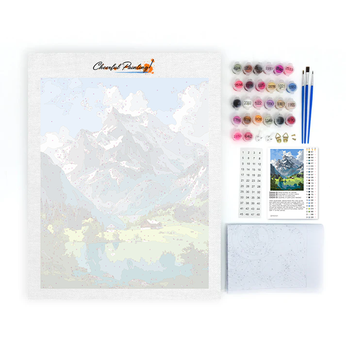 Alpine Solace - Peinture par numéros