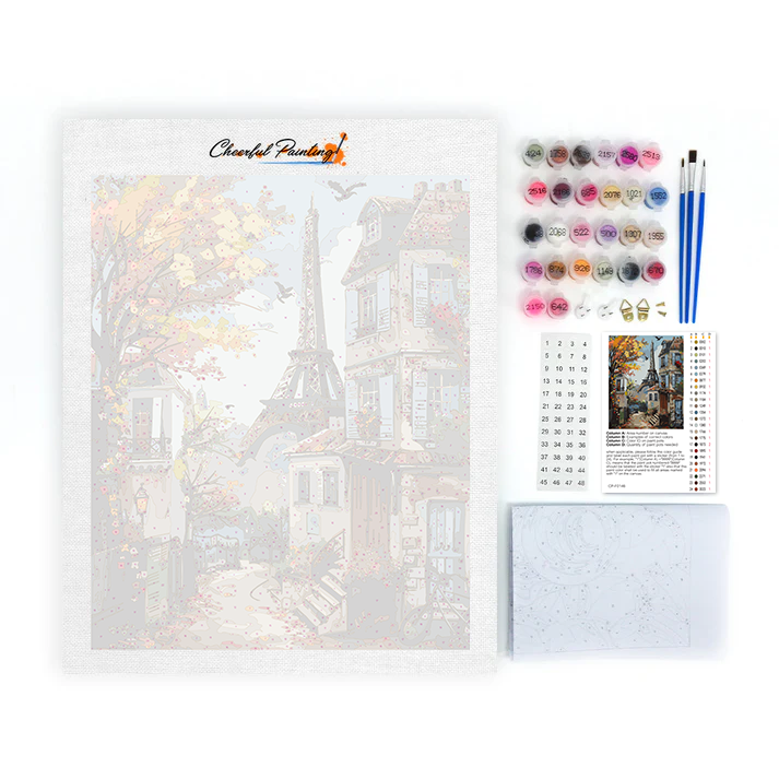 Paris d'automne - Peinture par numéros