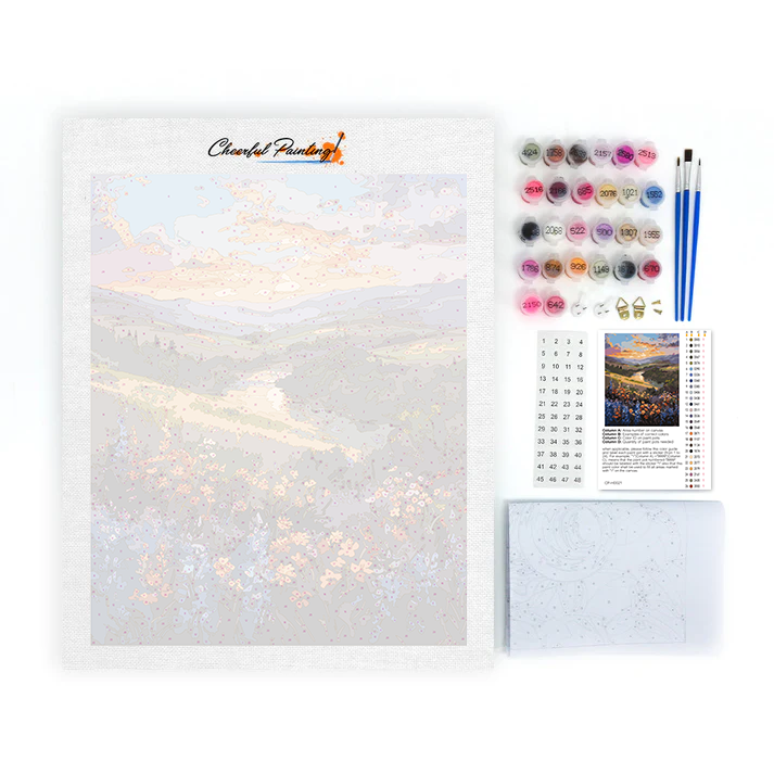 Prairie aux rêves colorés - Peinture par numéros