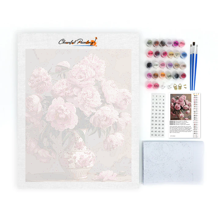 Pivoine - Peinture par numéros