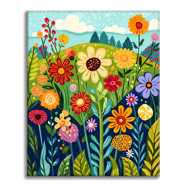 Wildflowers in the Wilderness - Paint by Numbers