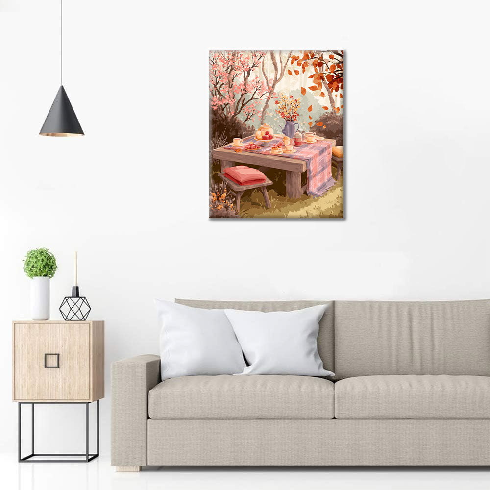 Autumn Tea Party - Paint by Numbers