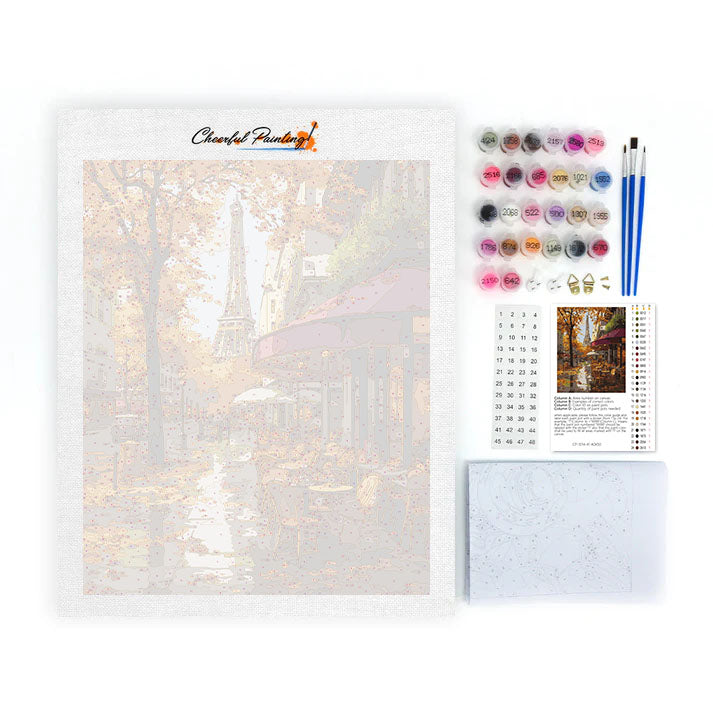 Fallen Leaves in Paris - Paint by Numbers