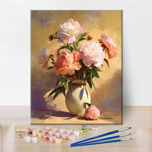 The Peonies - Paint by Numbers