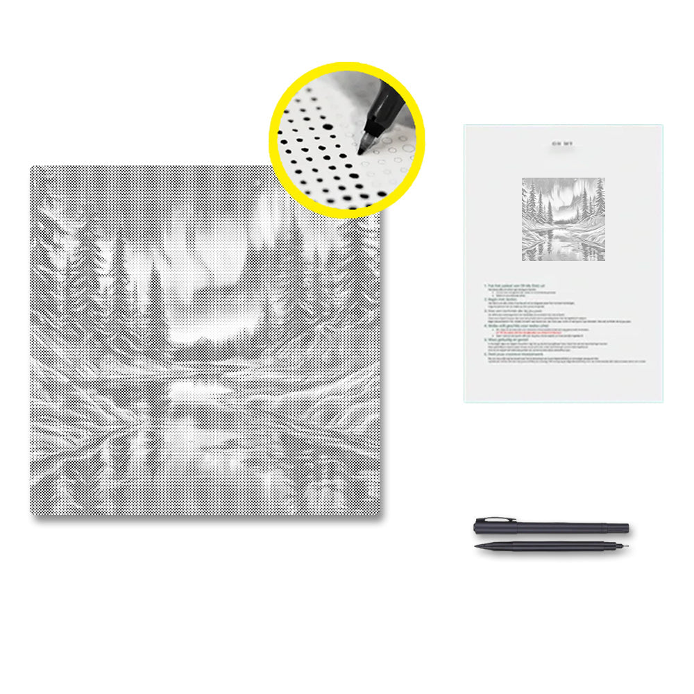 Winter Night - Dot Painting