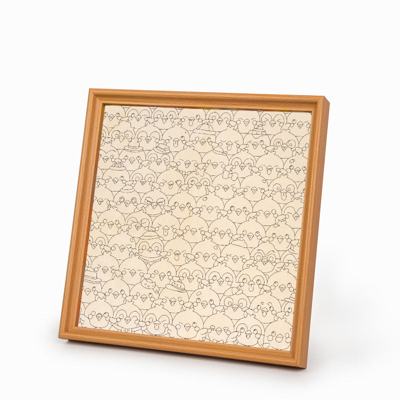 Birds - Wooden Coloring Puzzle