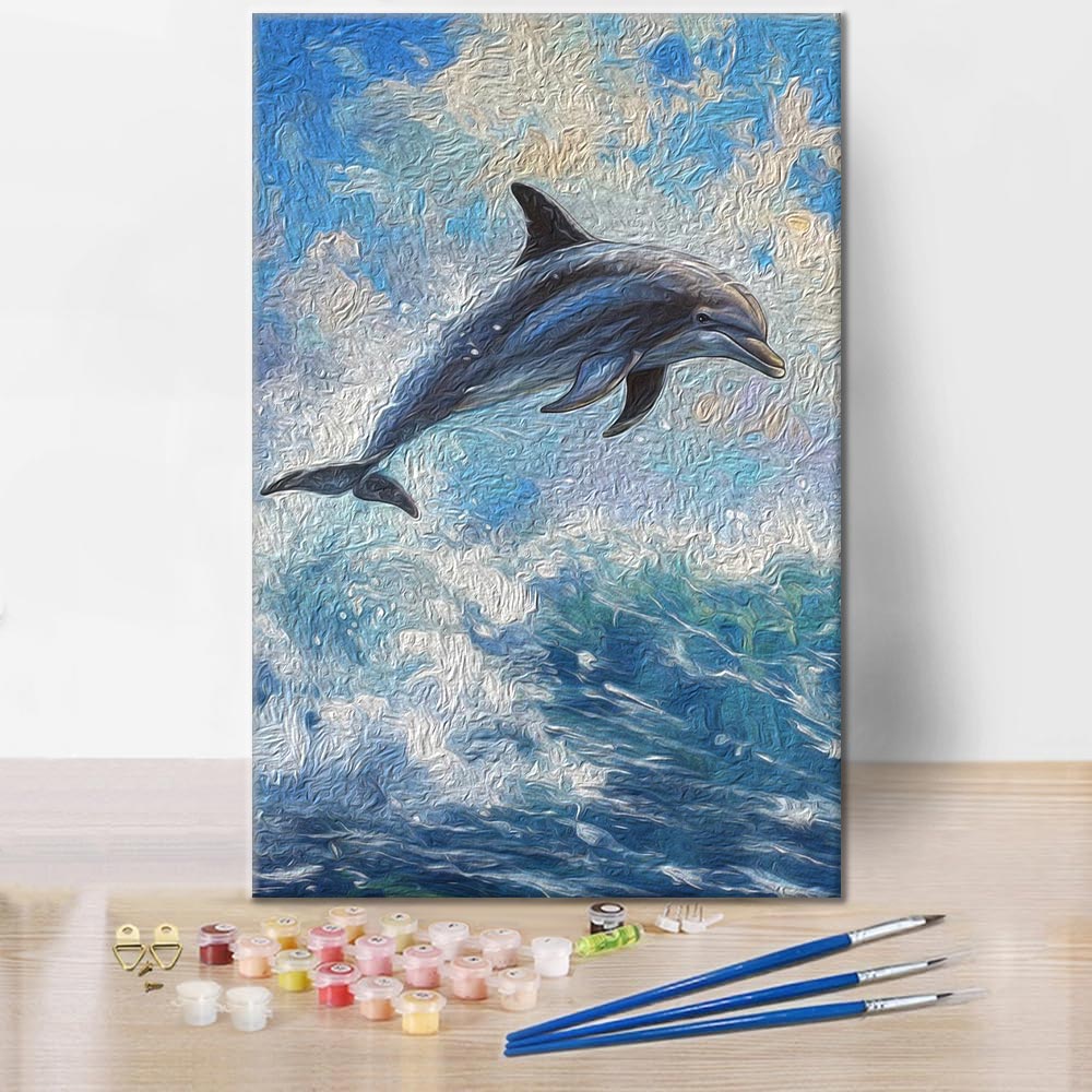 Dernier jour - Dauphins - Peinture par numéros