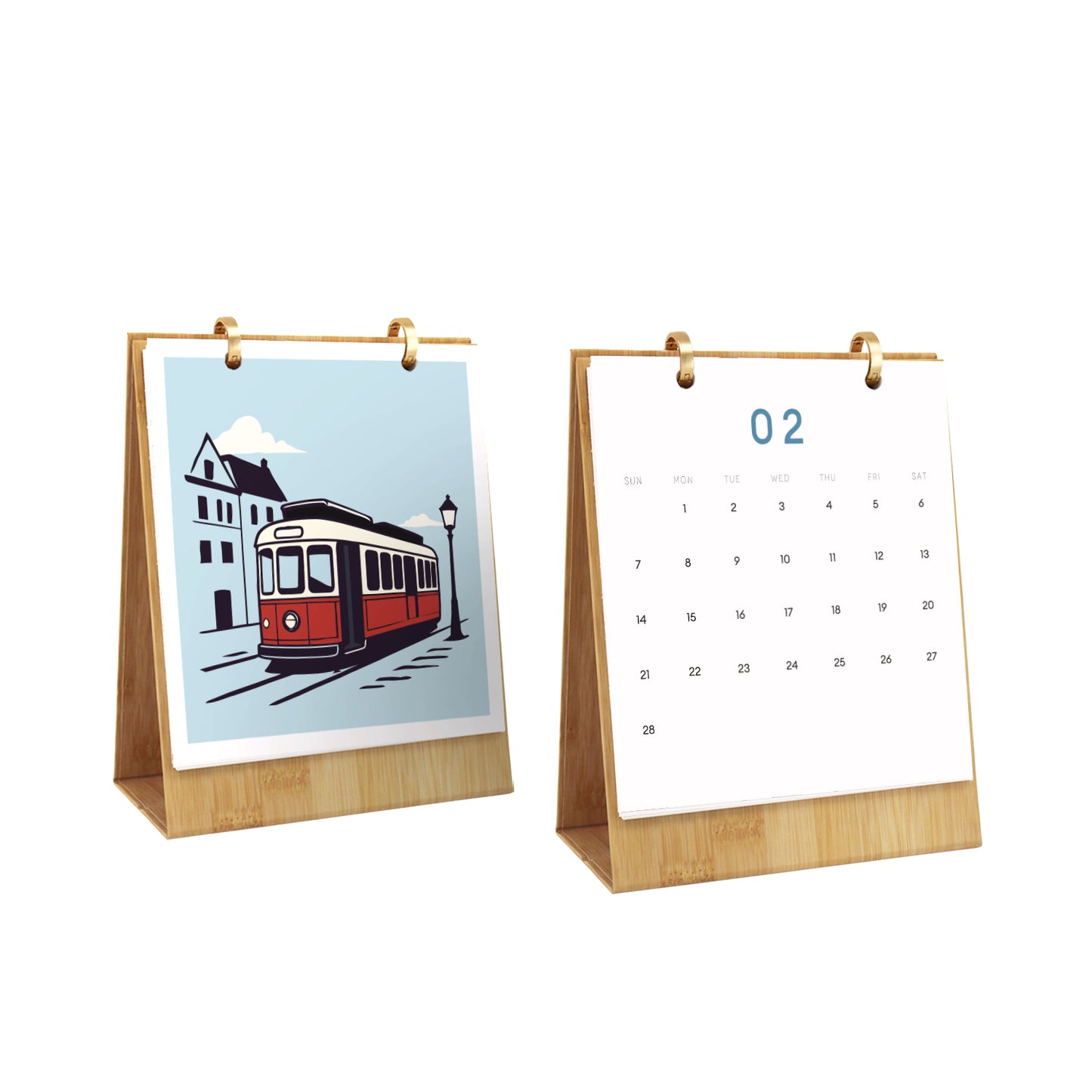 Vintage Travel - 2027 Paint by Numbers Desk Calenda
