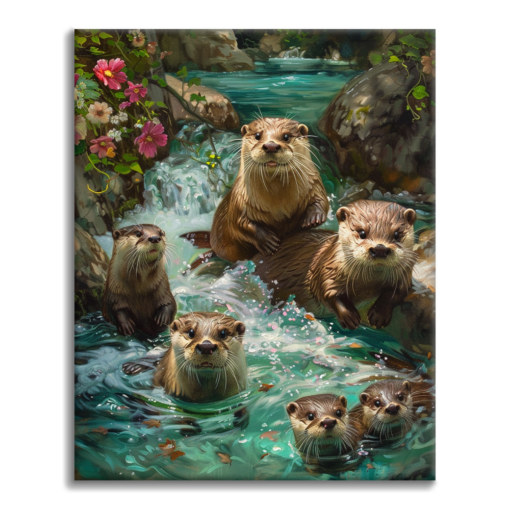 Loutre - Peinture par numéros