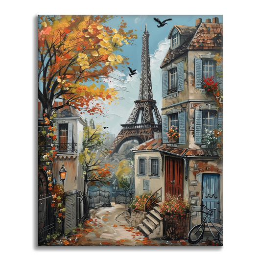 Paris d'automne - Peinture par numéros