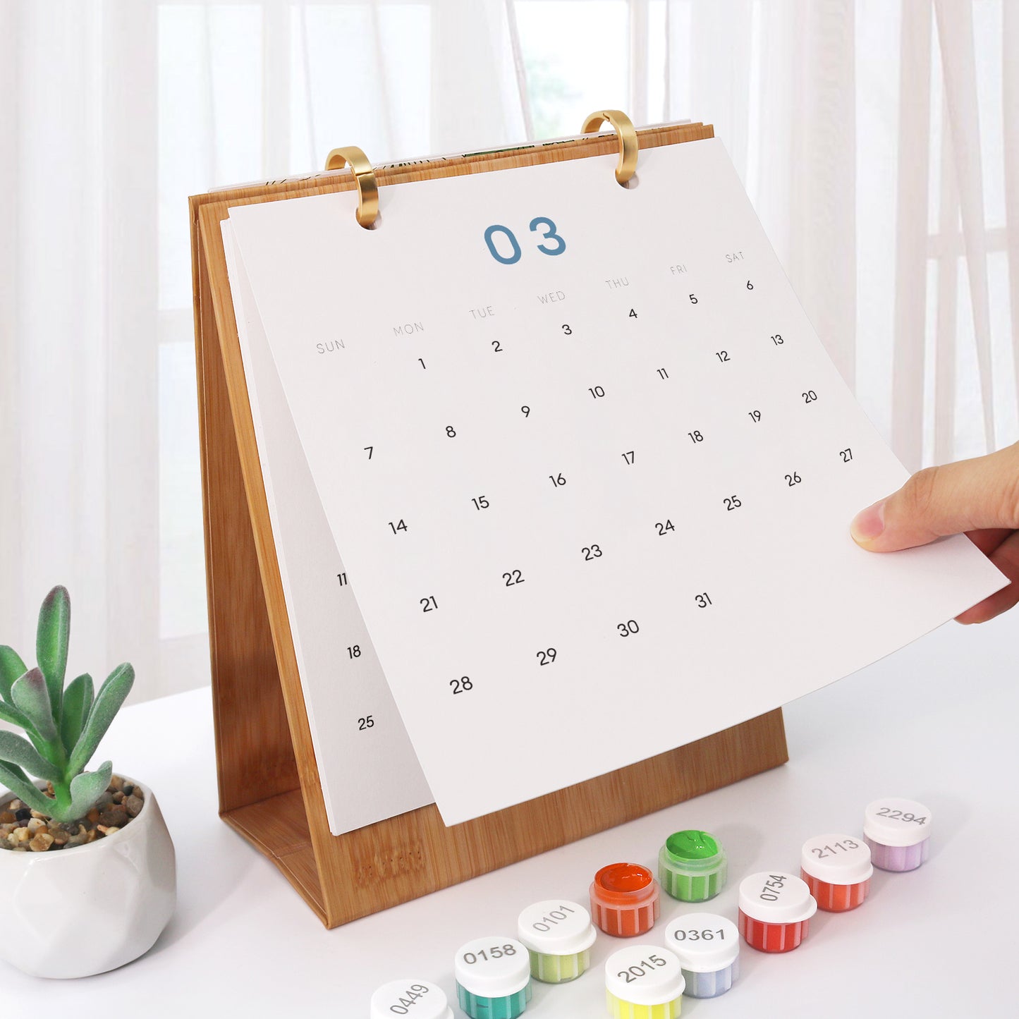 Vintage Travel - 2027 Paint by Numbers Desk Calenda