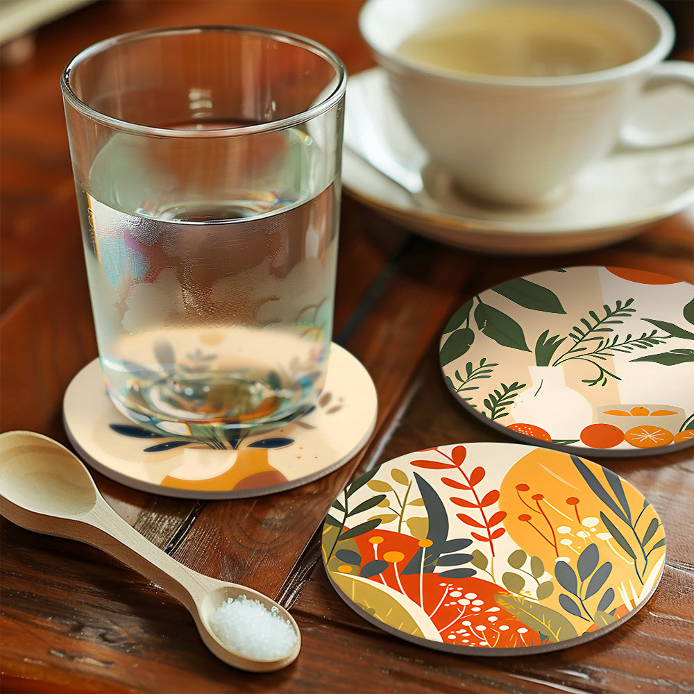 Coasters - Foliage - Paint by Numbers