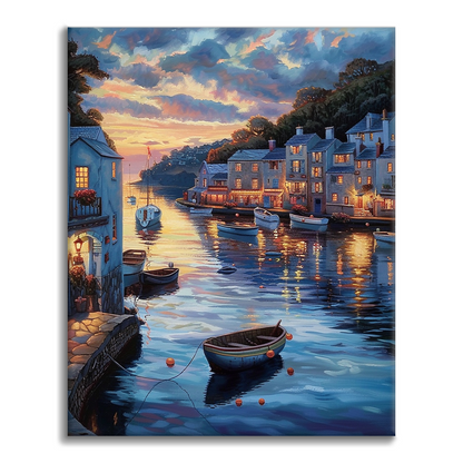 Sunset Town - Peinture par numéros