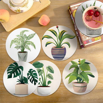 Coasters - Greenery - Paint by Numbers