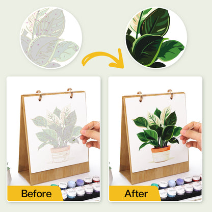 Plants Edition - 2027 Paint by Numbers Desk Calenda