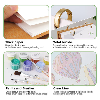 World Trip Edition - 2027 Paint by Numbers Desk Calenda
