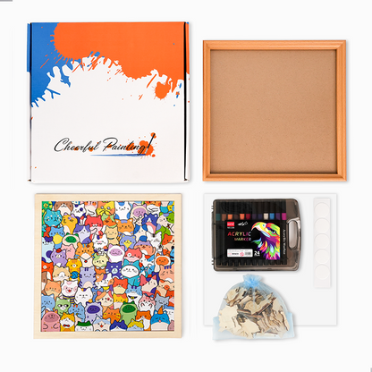 Panda III - Wooden Coloring Puzzle