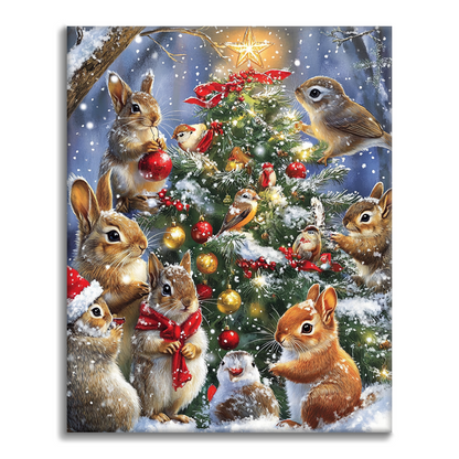 Christmas and Critters - Paint by Numbers