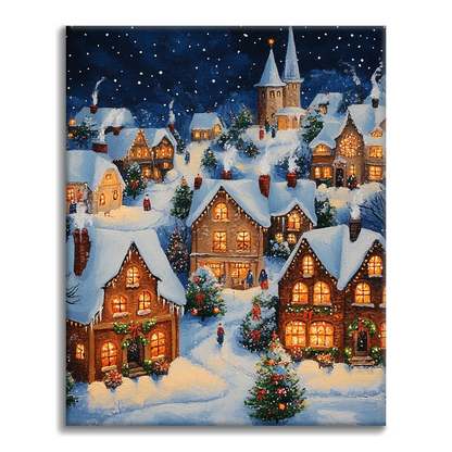 Christmas village - Paint by Numbers