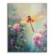 Dragonfly and Flowers - Paint by Numbers
