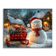 Snowman and Christmas Gifts - Paint by Numbers