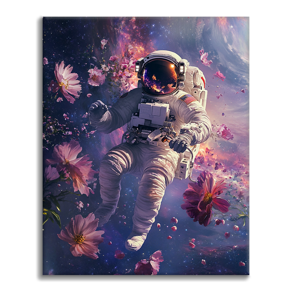 Space Walk in a Dreamlike Cosmos - Paint by Numbers