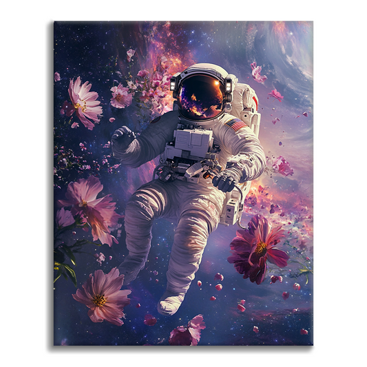 Space Walk in a Dreamlike Cosmos - Paint by Numbers