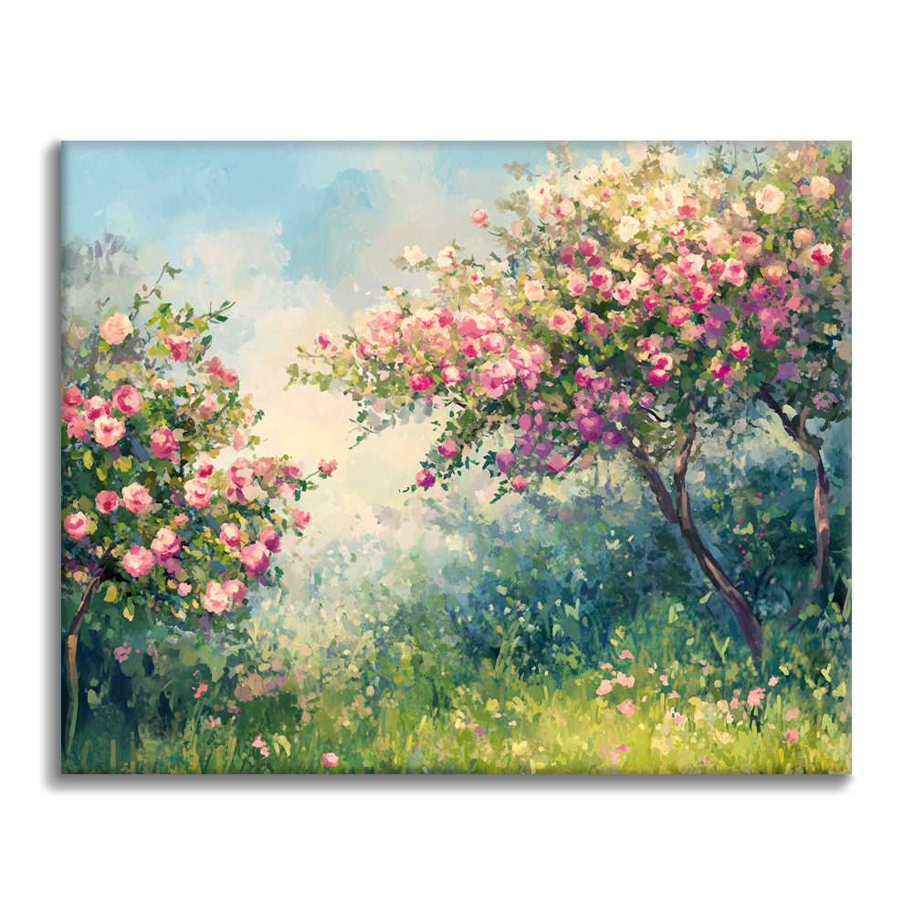 Spring Cherry Blossoms - Paint by Numbers