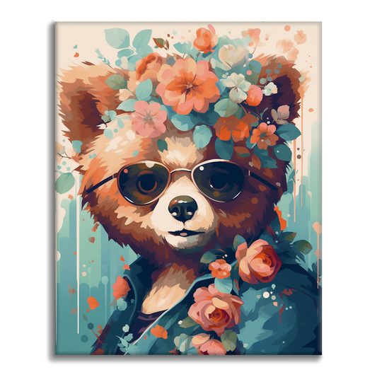 Furry Bear - Paint by Numbers