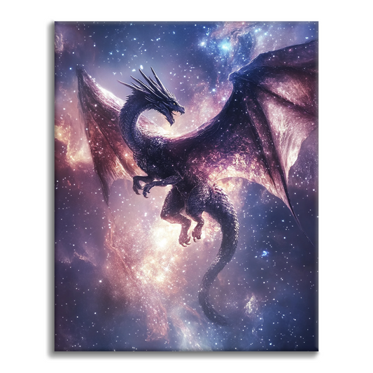 Starry Night Dragon Flight - Paint by Numbers