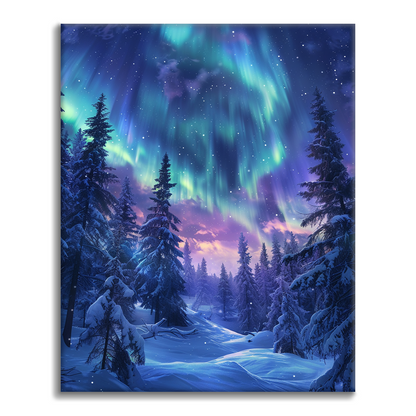 Aurora Forest - Paint by Numbers