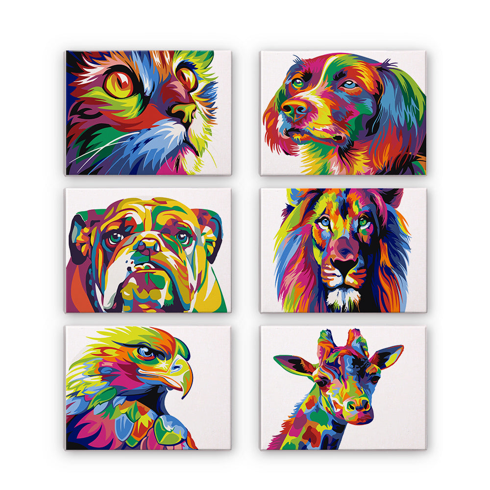 Colorful Animals - Paint by Numbers