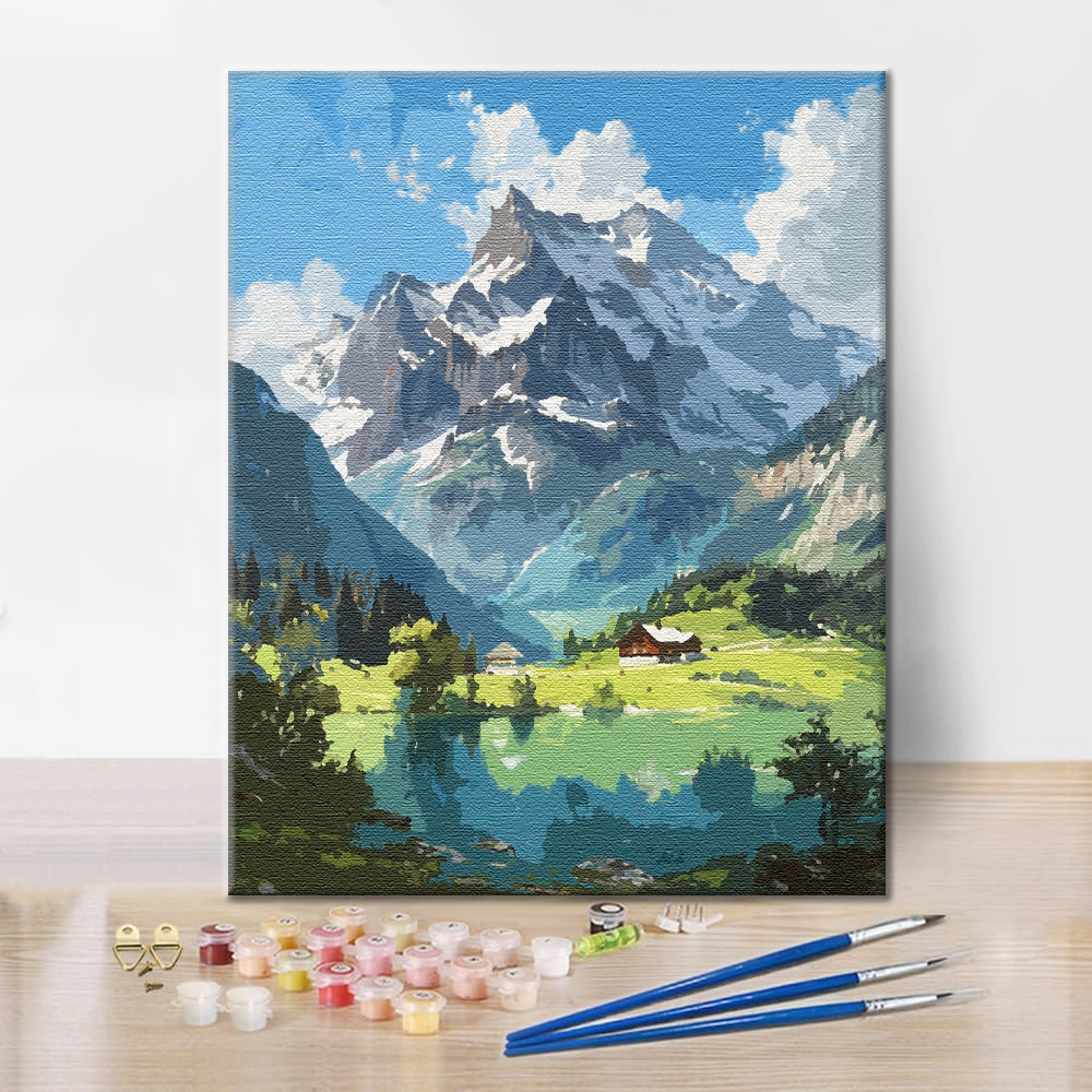 Alpine Solace - Peinture par numéros