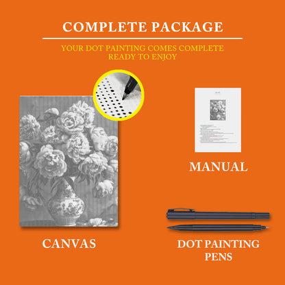 Peony - Dot Painting